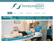 Tablet Screenshot of bingleyphysio.com